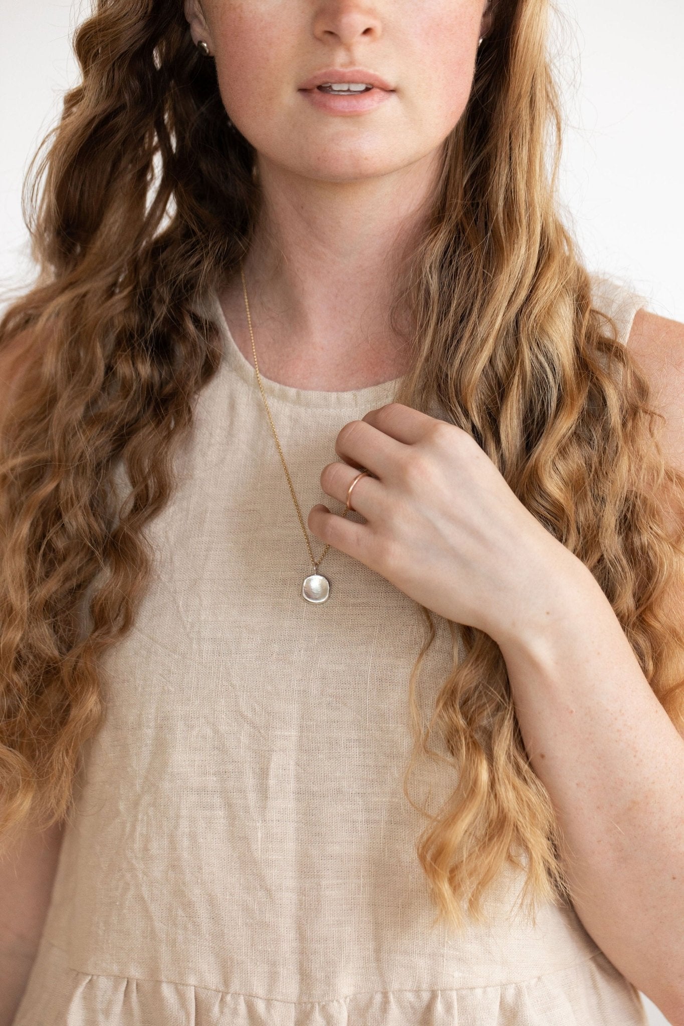 Organic Molten Pendant Necklace - Sheena Marshall